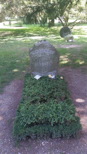 la tombe de JL Borges à Genève - crédit photo : JP Accart